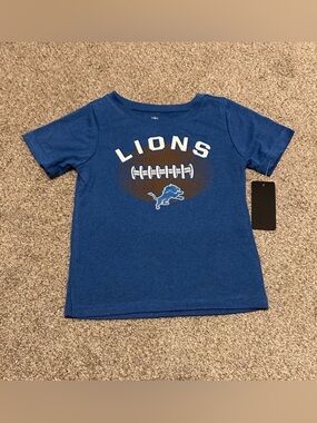 NFL Blue Kids Detroit Lions Football Graphic Tee